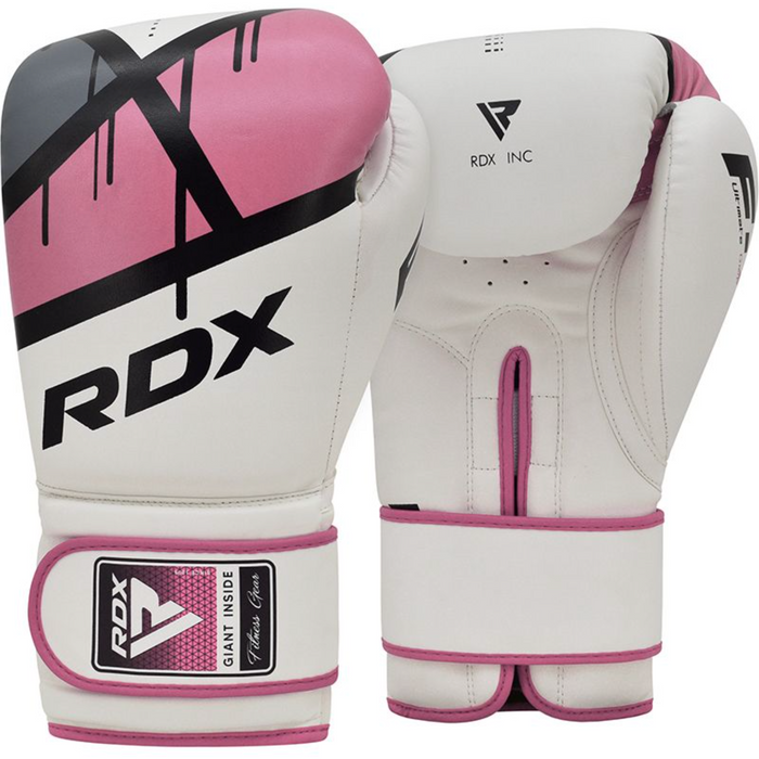 RDX F7 Women Training Boxing Gloves Pink / White — Gym From Home LLC